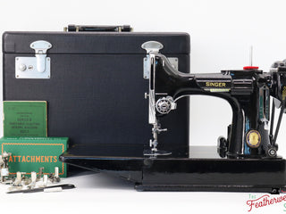 Load image into Gallery viewer, Singer Featherweight 221K Sewing Machine, Centennial: EF910***