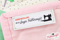 Labels, Featherweight Sewn with Love Set of 10 Woven Sew-In Tags