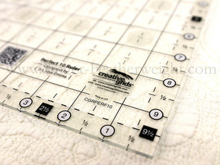 Cutting Ruler, CREATIVE GRIDS Perfect 10 Ruler (self-grips) – The ...