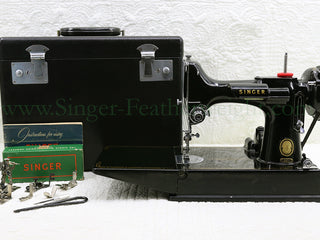 Load image into Gallery viewer, Singer Featherweight 221 Sewing Machine, AM383***