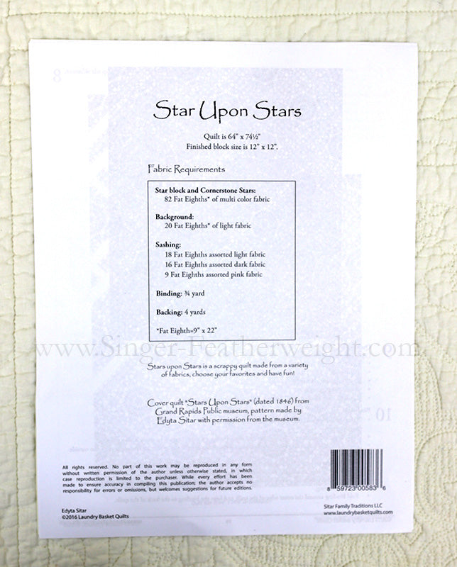 PATTERN  - Star Upon Stars from Laundry Basket Quilts