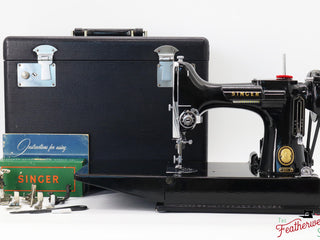 Load image into Gallery viewer, Singer Featherweight 221 Sewing Machine, AM185*** - 1955