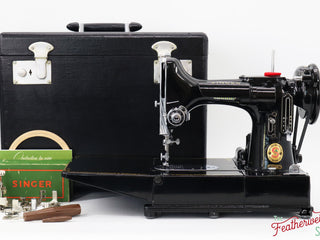 Load image into Gallery viewer, Singer Featherweight 222K Sewing Machine, Red &#39;S&#39; - ER3165** - 1960