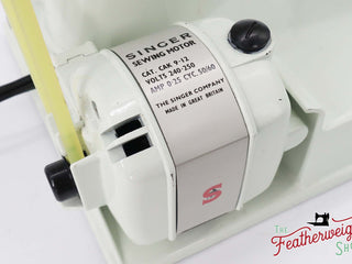Load image into Gallery viewer, Singer Featherweight 221K Sewing Machine, British WHITE EV970***