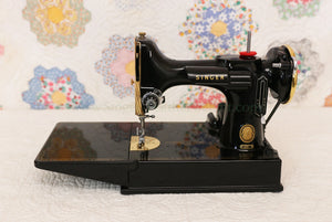 Singer Featherweight 221 Sewing Machine, AL721*** GOLD PLATED!!!