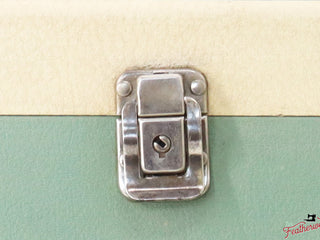 Load image into Gallery viewer, Case Clasp and Latch Set with Screws &amp; Nuts, for White Featherweight Case, (Vintage Original)