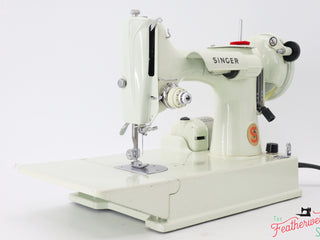 Load image into Gallery viewer, Singer Featherweight 221 Sewing Machine, WHITE - EV915***