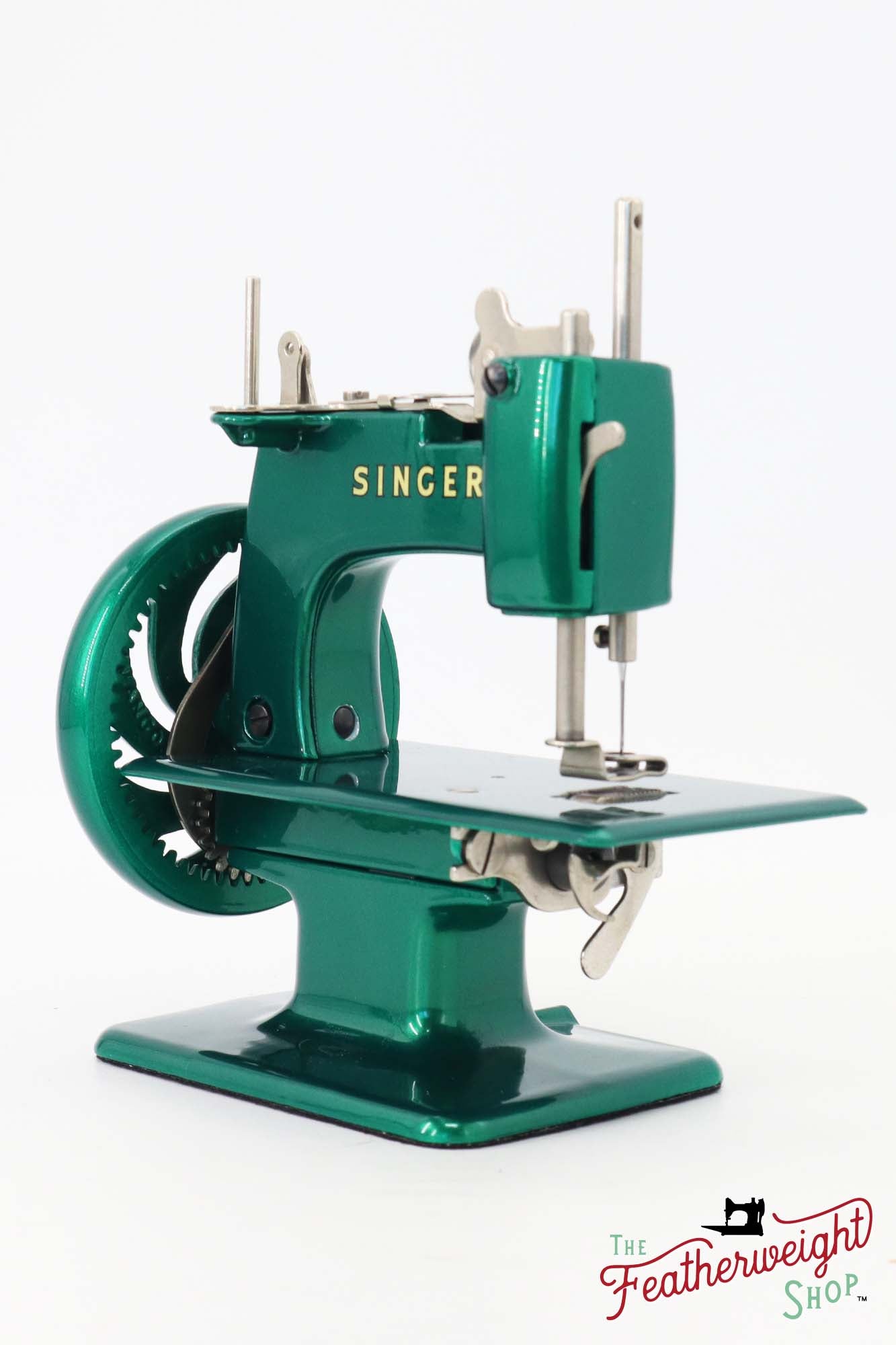 Singer Sewhandy Model 20 - Fully Restored in 'Emerald Green' - Complete Set