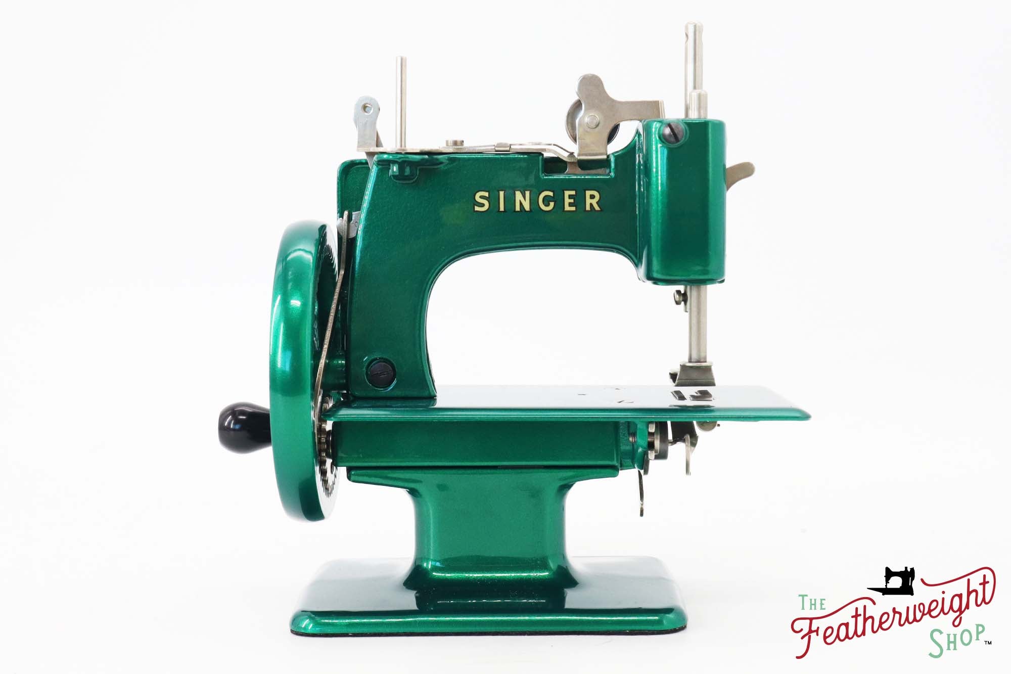 Singer Sewhandy Model 20 - Fully Restored in 'Emerald Green' - Complete Set