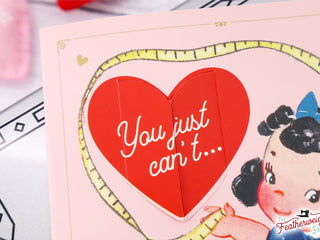 Load image into Gallery viewer, Valentine&#39;s Day Cards, Sewing (Set of 4)