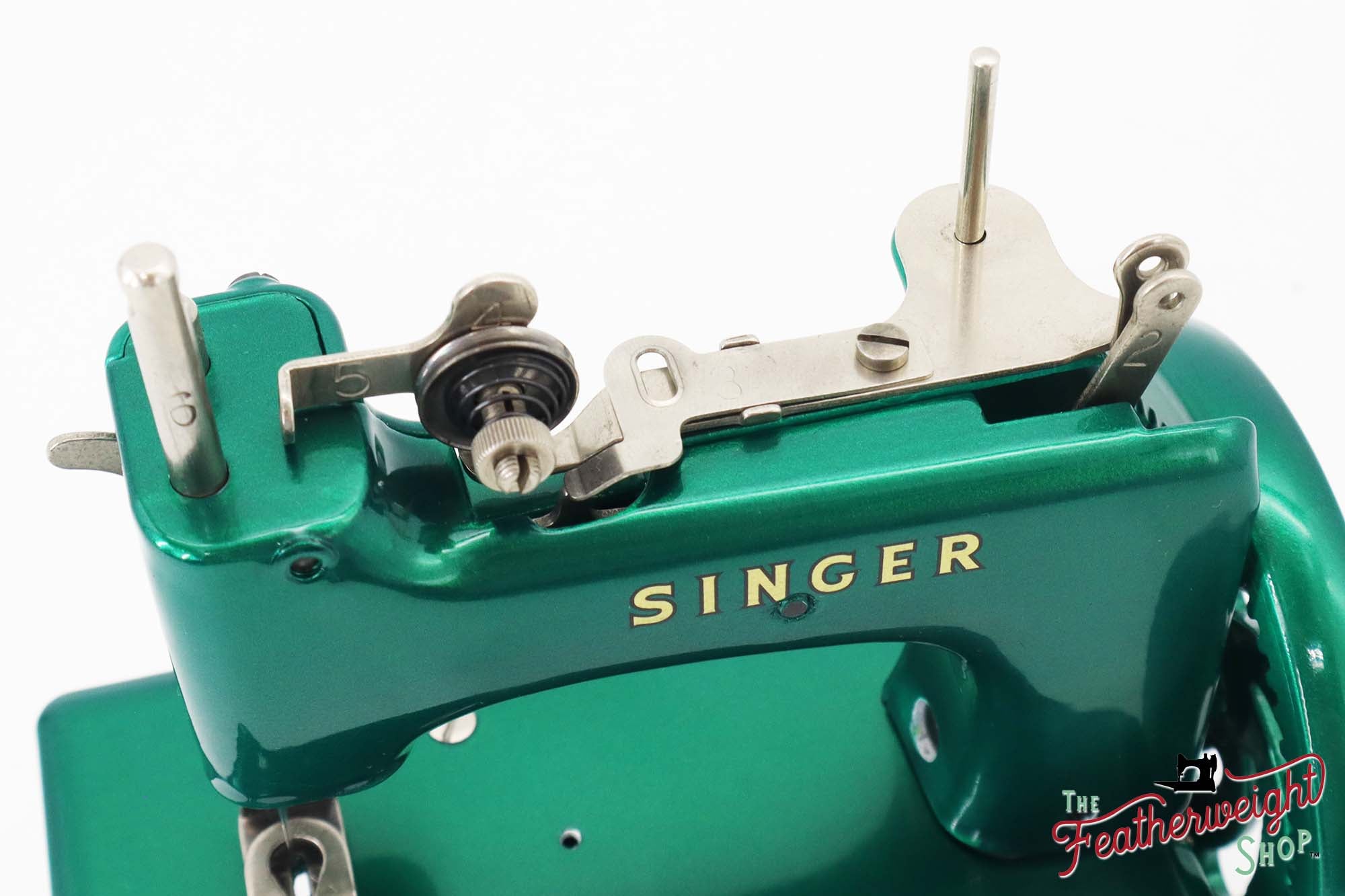 Singer Sewhandy Model 20 - Fully Restored in 'Emerald Green' - Complete Set