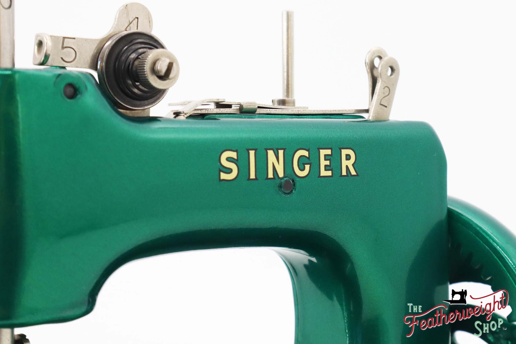 Singer Sewhandy Model 20 - Fully Restored in 'Emerald Green' - Complete Set