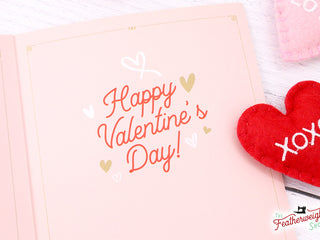 Load image into Gallery viewer, Valentine&#39;s Day Cards, Sewing (Set of 4)