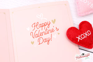 Valentine's Day Cards, Old-Fashioned Sewing (Set of 4)