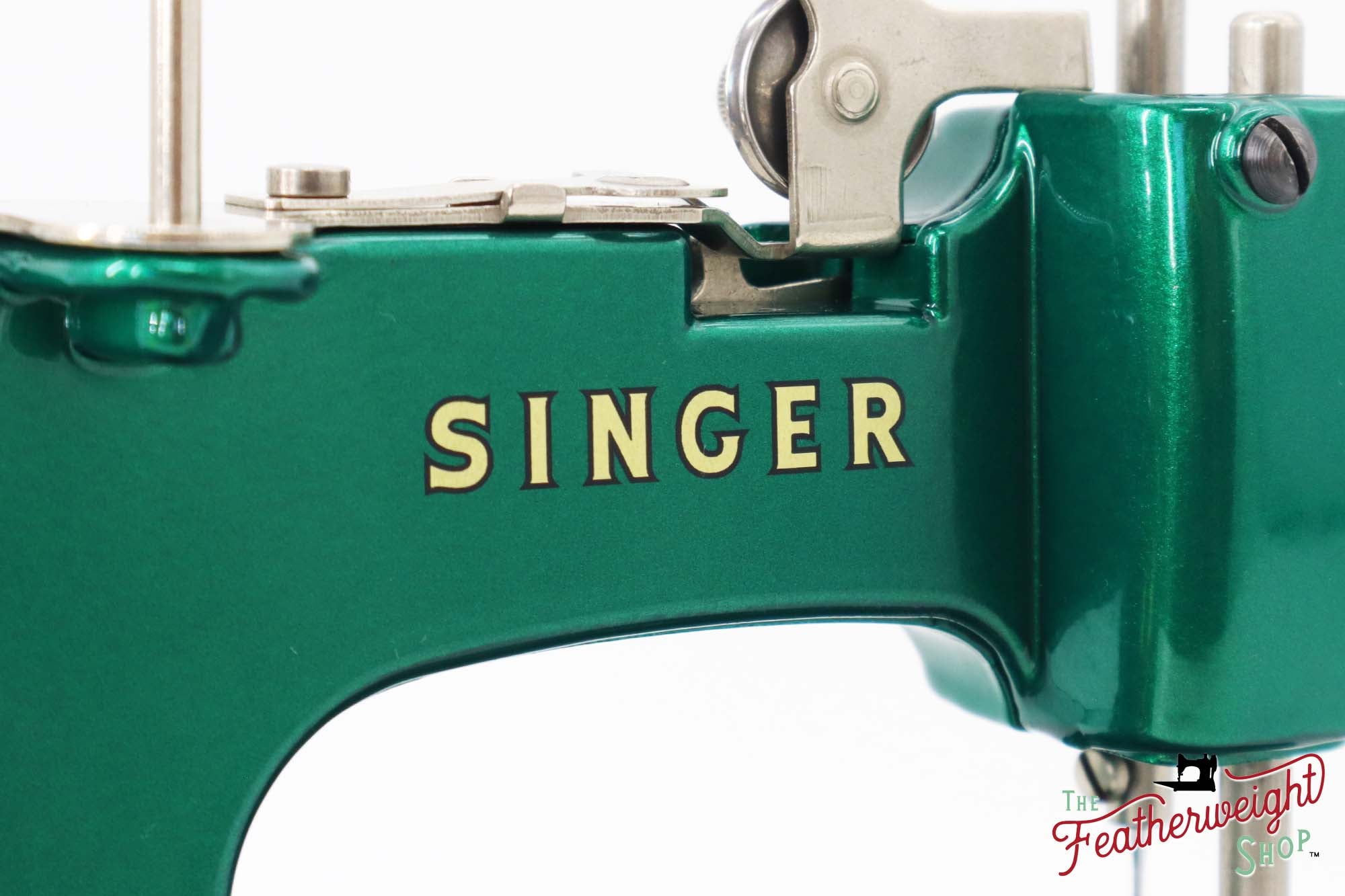 Singer Sewhandy Model 20 - Fully Restored in 'Emerald Green' - Complete Set