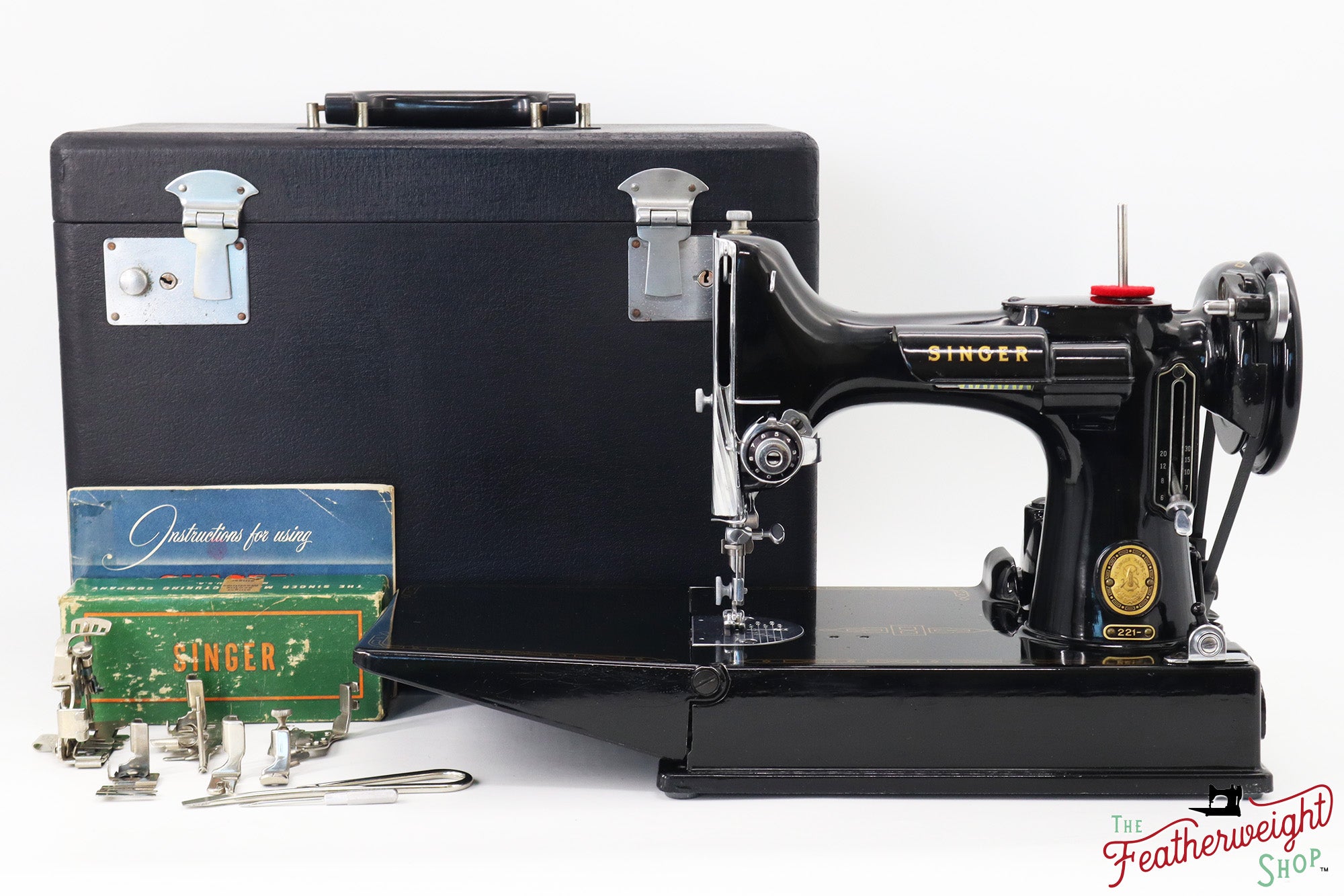 Singer Featherweight 221 Sewing Machine, AM389*** - 1956