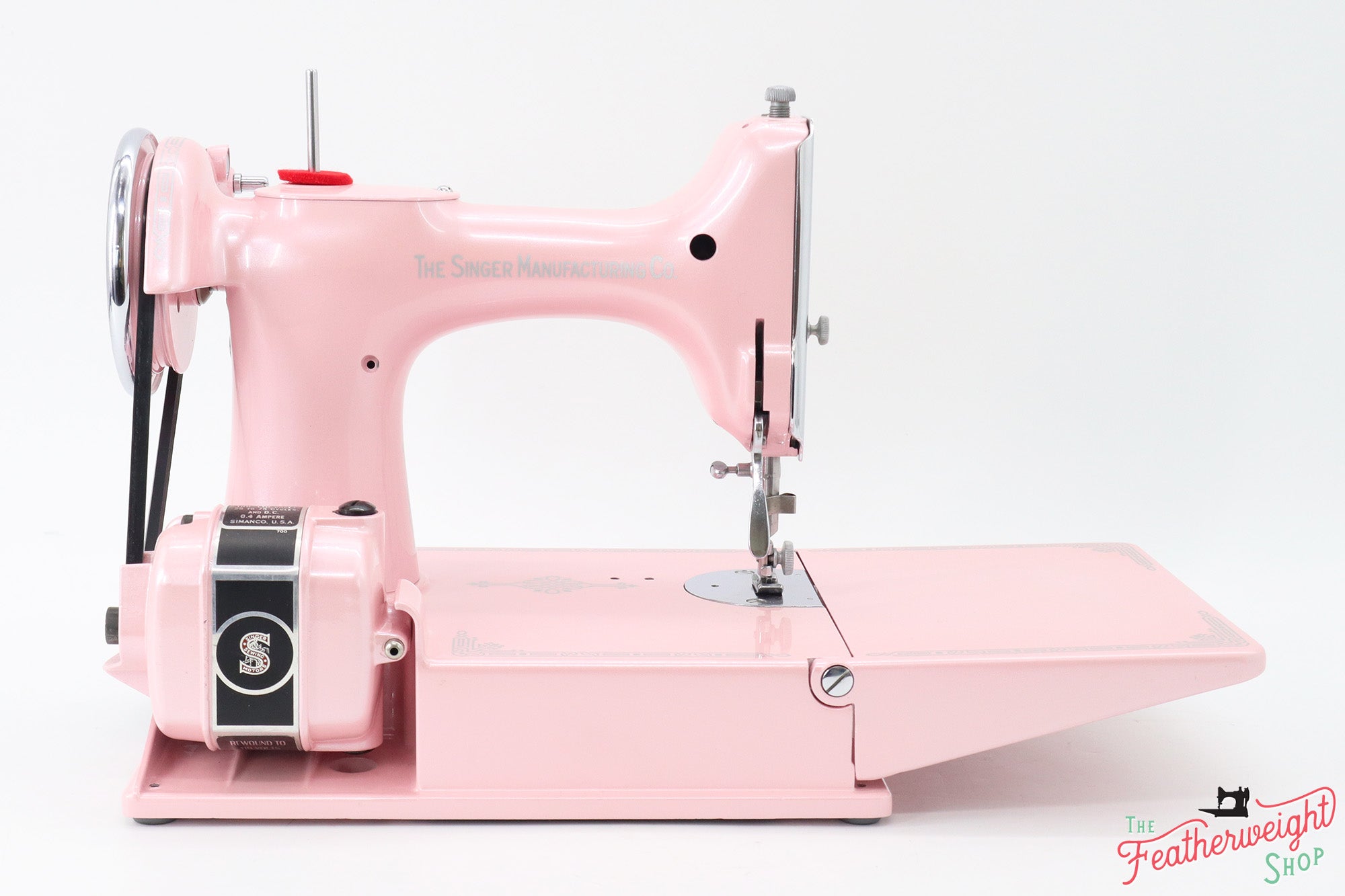 Singer Featherweight 221 Sewing Machine AE060*** - Fully Restored in Pink Frosting