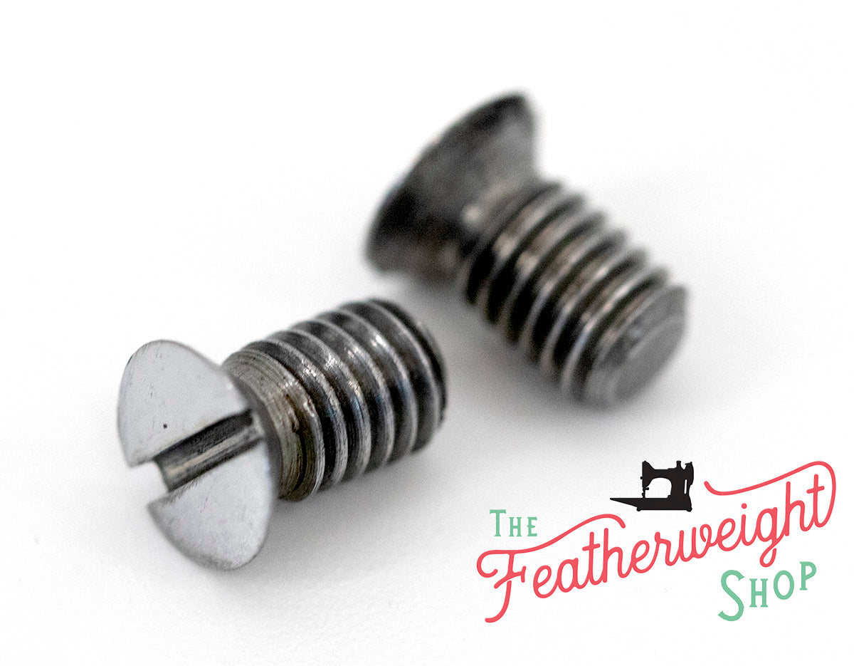 Screw, Singer Featherweight Stitch Length Indicator Screws - Set of 2 (Vintage Original)