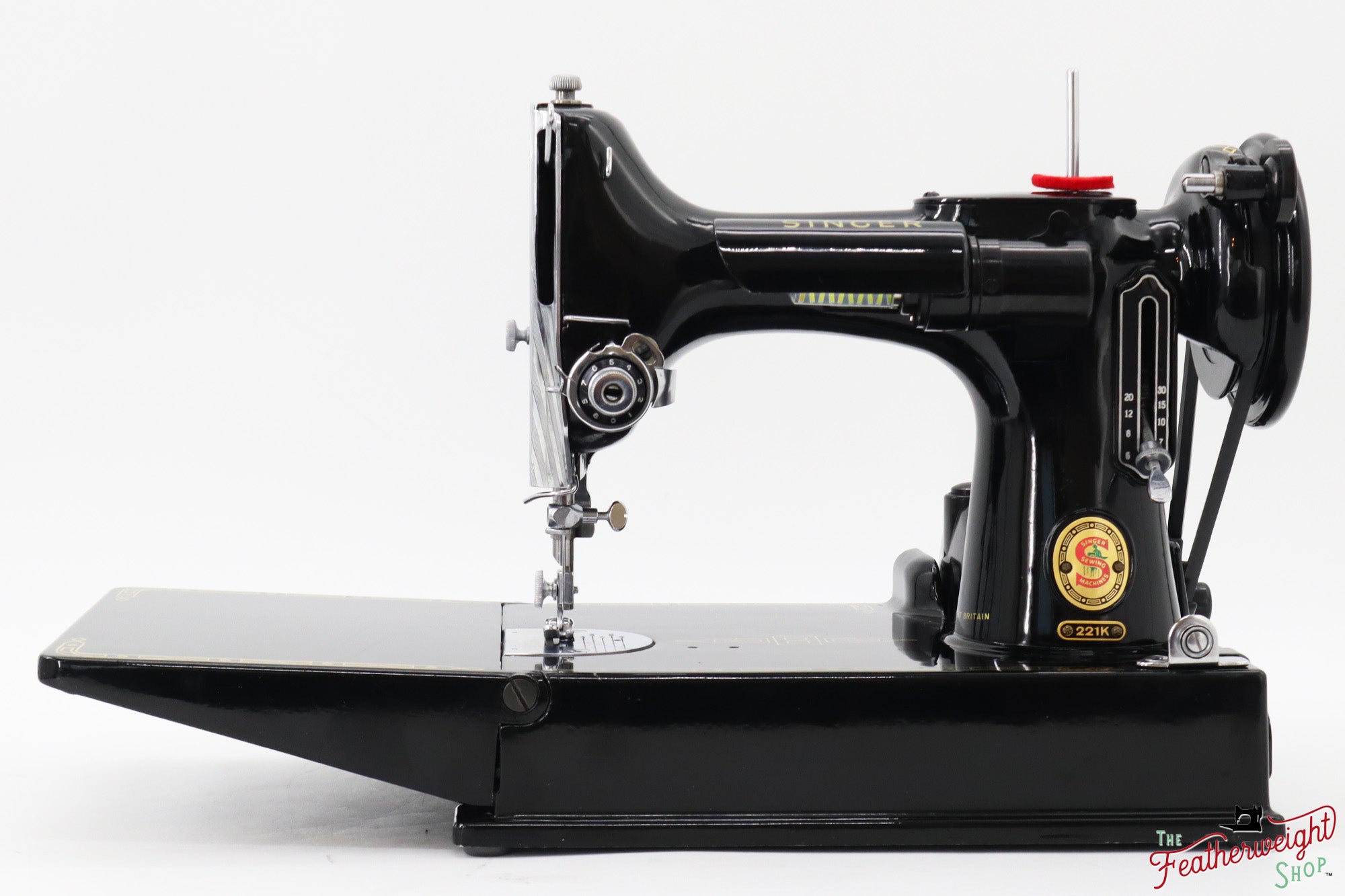 Singer Featherweight 221K Sewing Machine, RED "S" - ES1730**