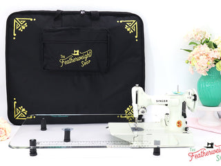 Load image into Gallery viewer, Sew Steady CLEAR Table Extension for WHITE Singer Featherweight 221K7 + BAG