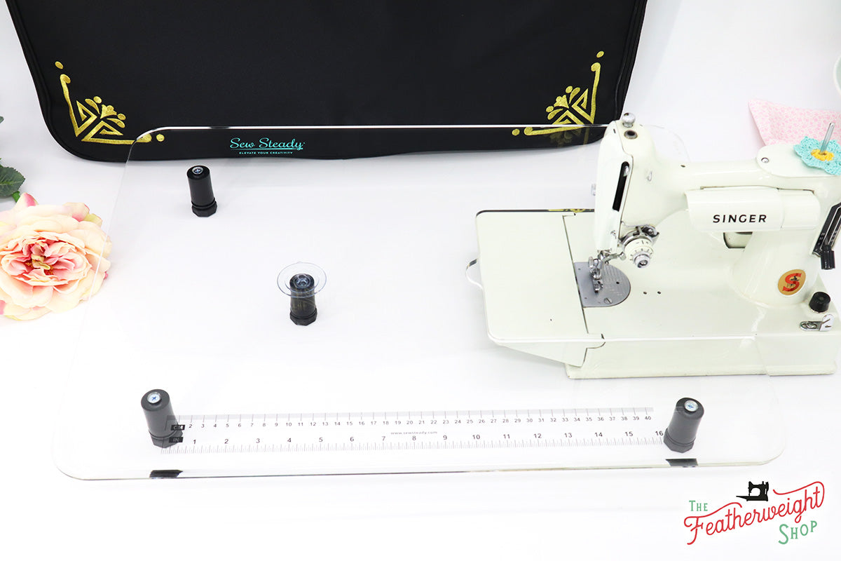 Sew Steady CLEAR Table Extension for WHITE Singer Featherweight 221K7 + BAG