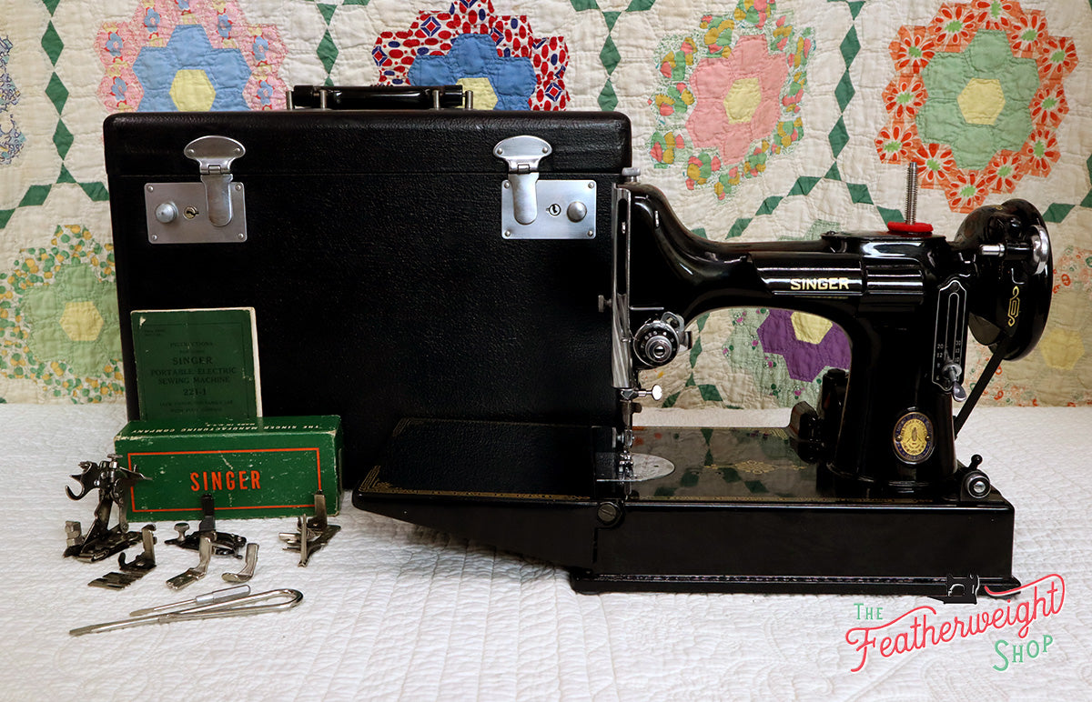 Singer Featherweight 221 Sewing Machine, Centennial: AJ791***