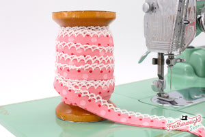 coral crochet bias tape