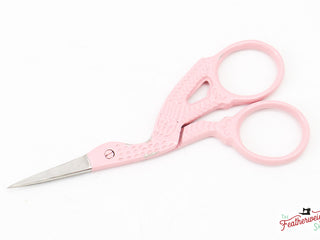 Load image into Gallery viewer, Frosting Pink Stork Embroidery Scissors