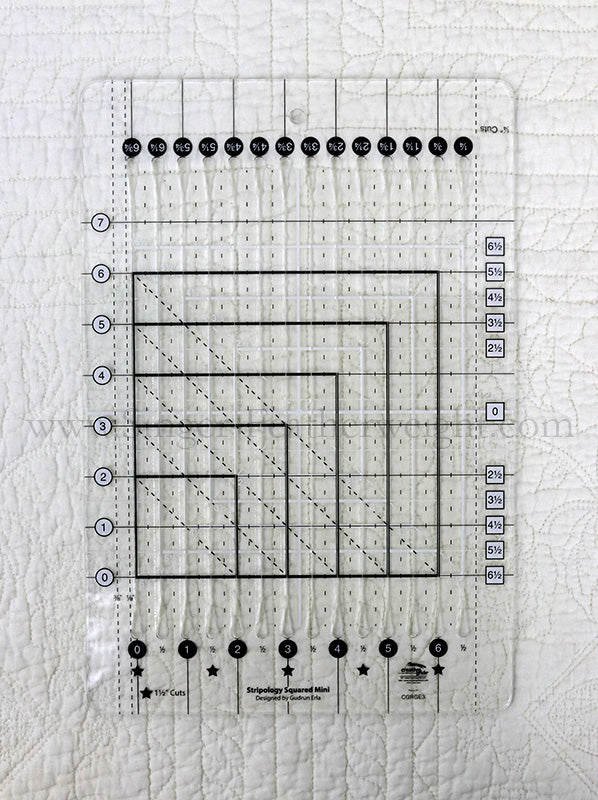 Cutting Ruler, CREATIVE GRIDS STRIPOLOGY SQUARED MINI – The Singer