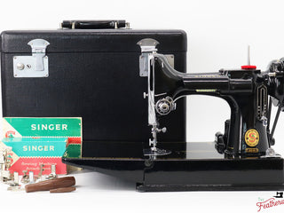 Load image into Gallery viewer, Singer Featherweight 221K Sewing Machine, RED &quot;S&quot; - ES651***