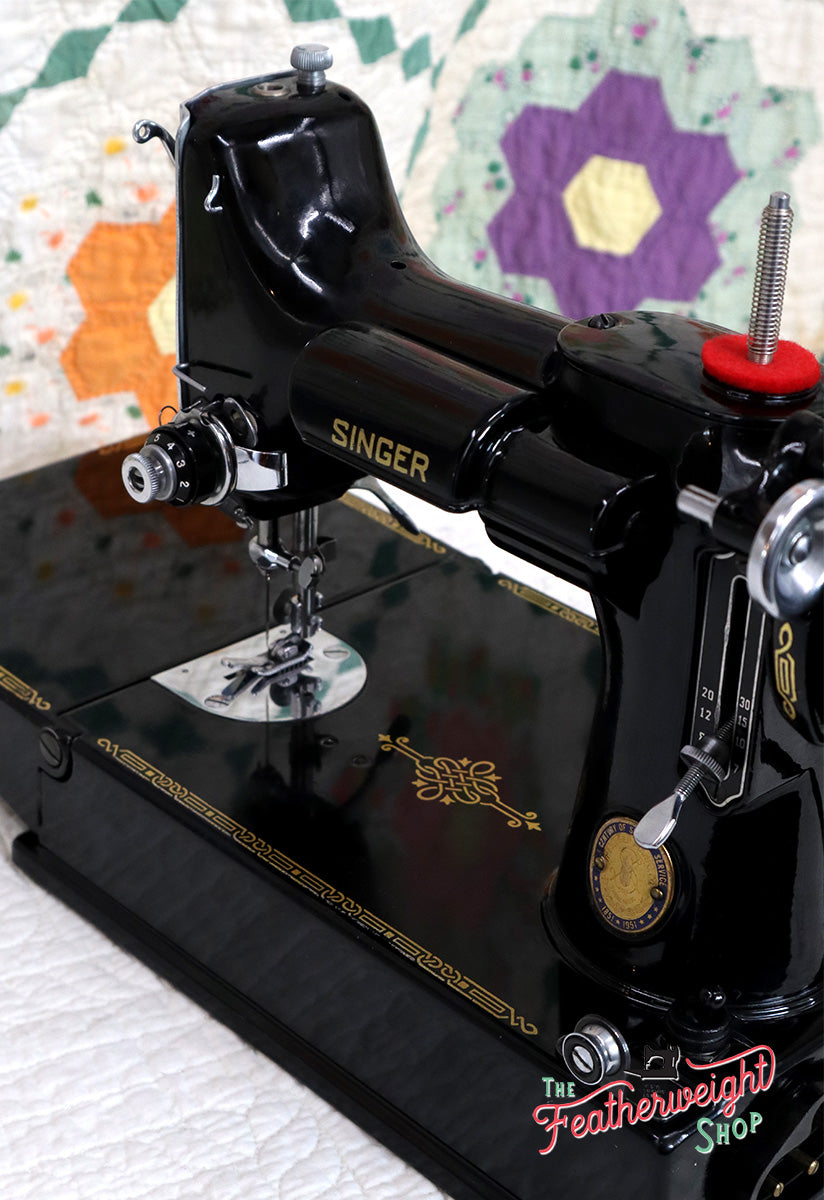 Singer Featherweight 221 Sewing Machine, Centennial: AJ791***