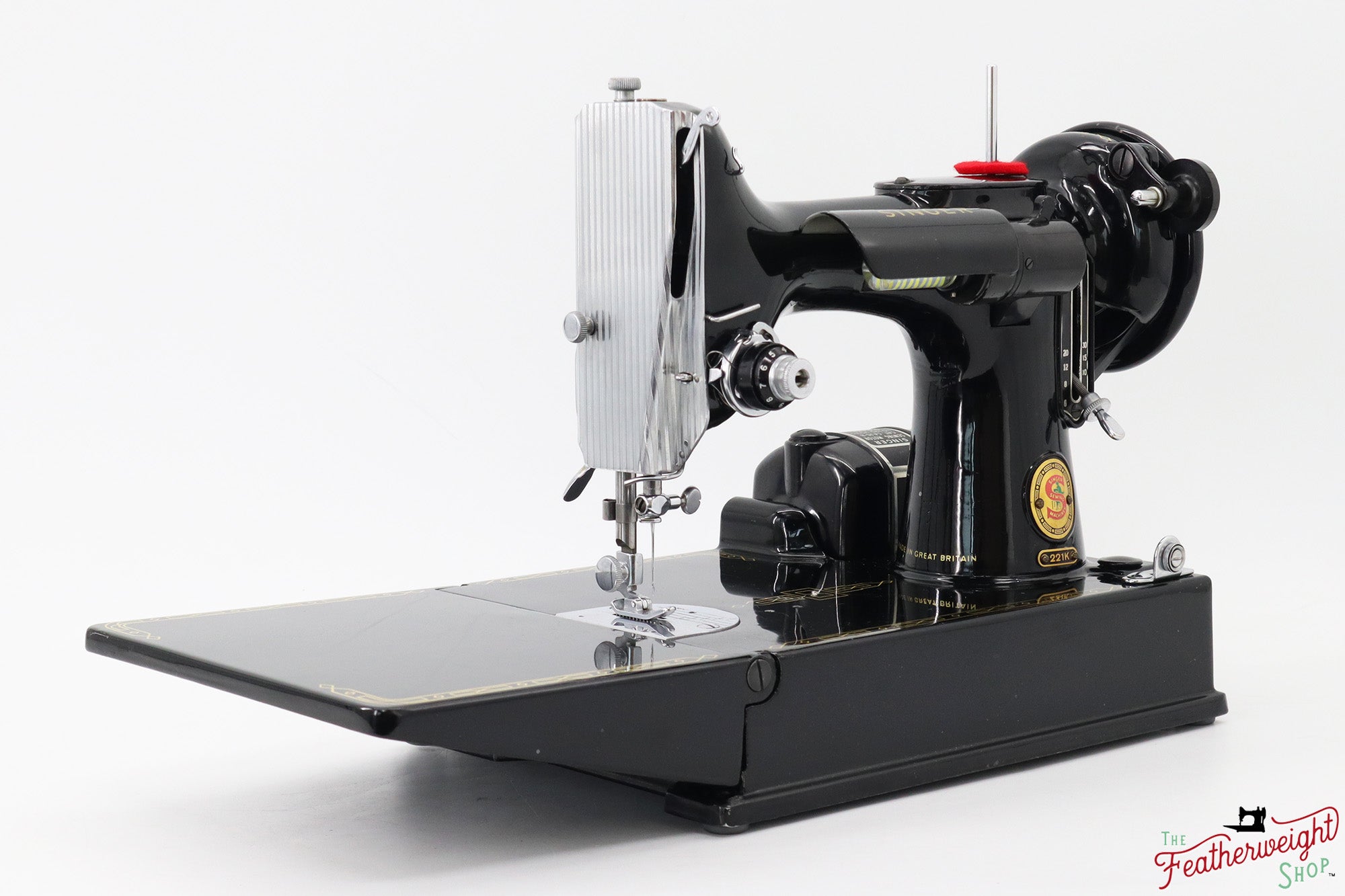 Singer Featherweight 221K Sewing Machine, RED "S" - ES651***