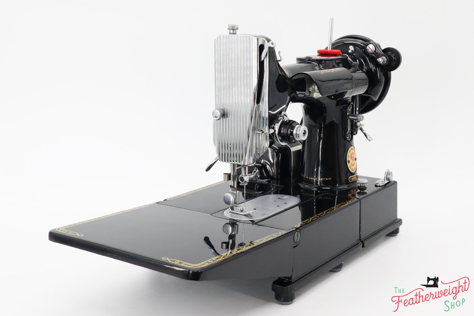 Singer Featherweight 222K Sewing Machine, RED "S" ES355***