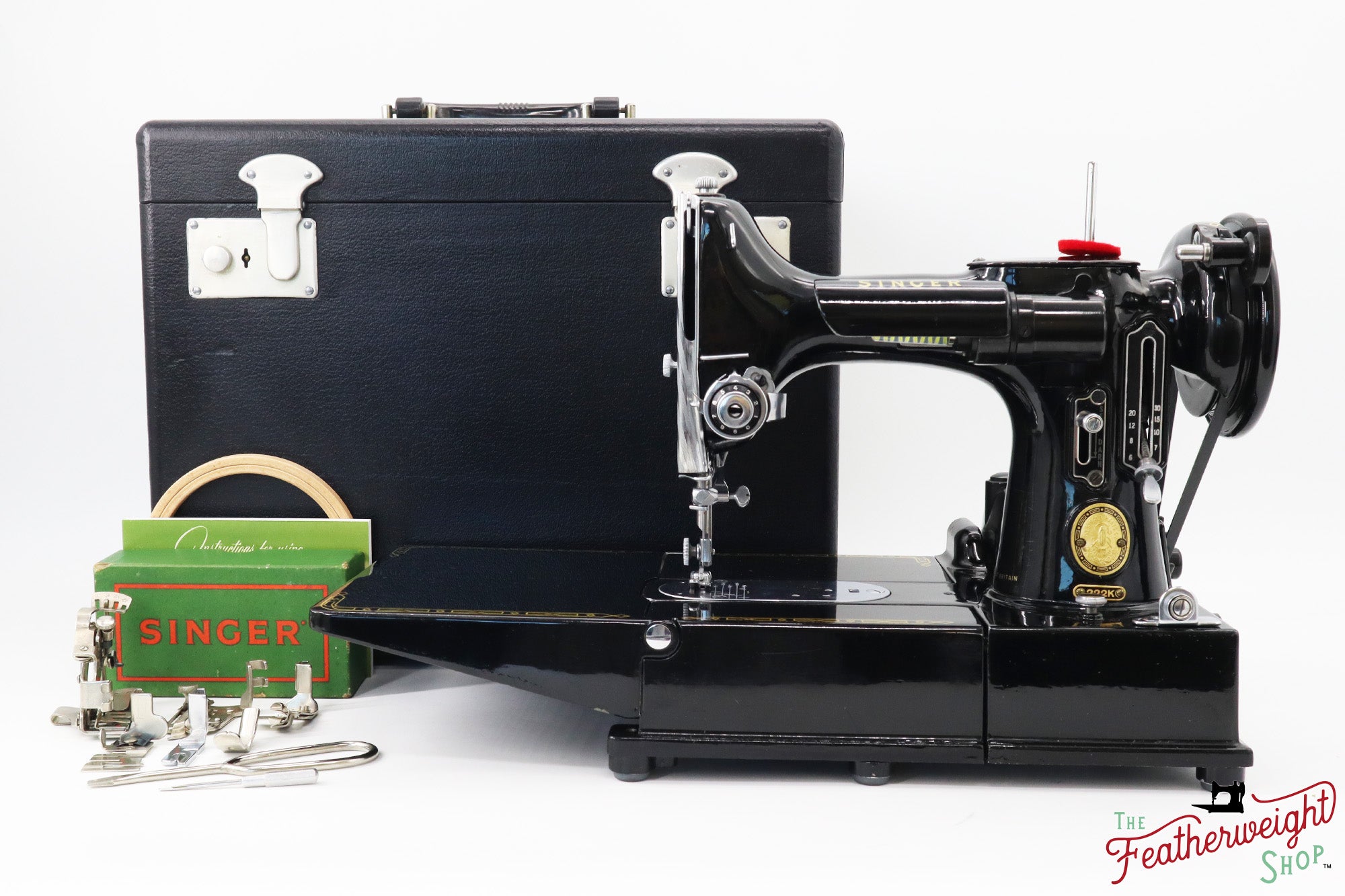 Singer Featherweight 222K Sewing Machine - EM96128* - 1957