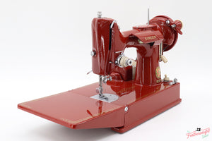 Singer Featherweight 221J Sewing Machine JE159*** - Fully Restored in 'Fire Brick Red'