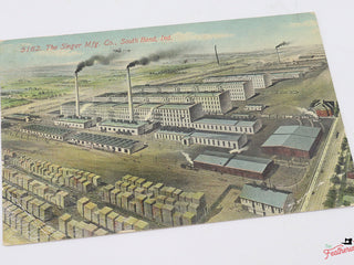 Load image into Gallery viewer, Postcard, Singer Factory - South Bend, IN (Vintage Original)