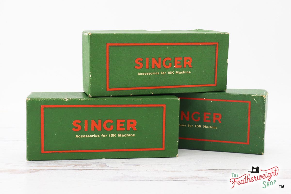 Singer Cardboard Attachments Box - Empty, (Vintage Original)