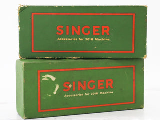 Load image into Gallery viewer, Singer Cardboard Attachments Box - Empty, (Vintage Original)