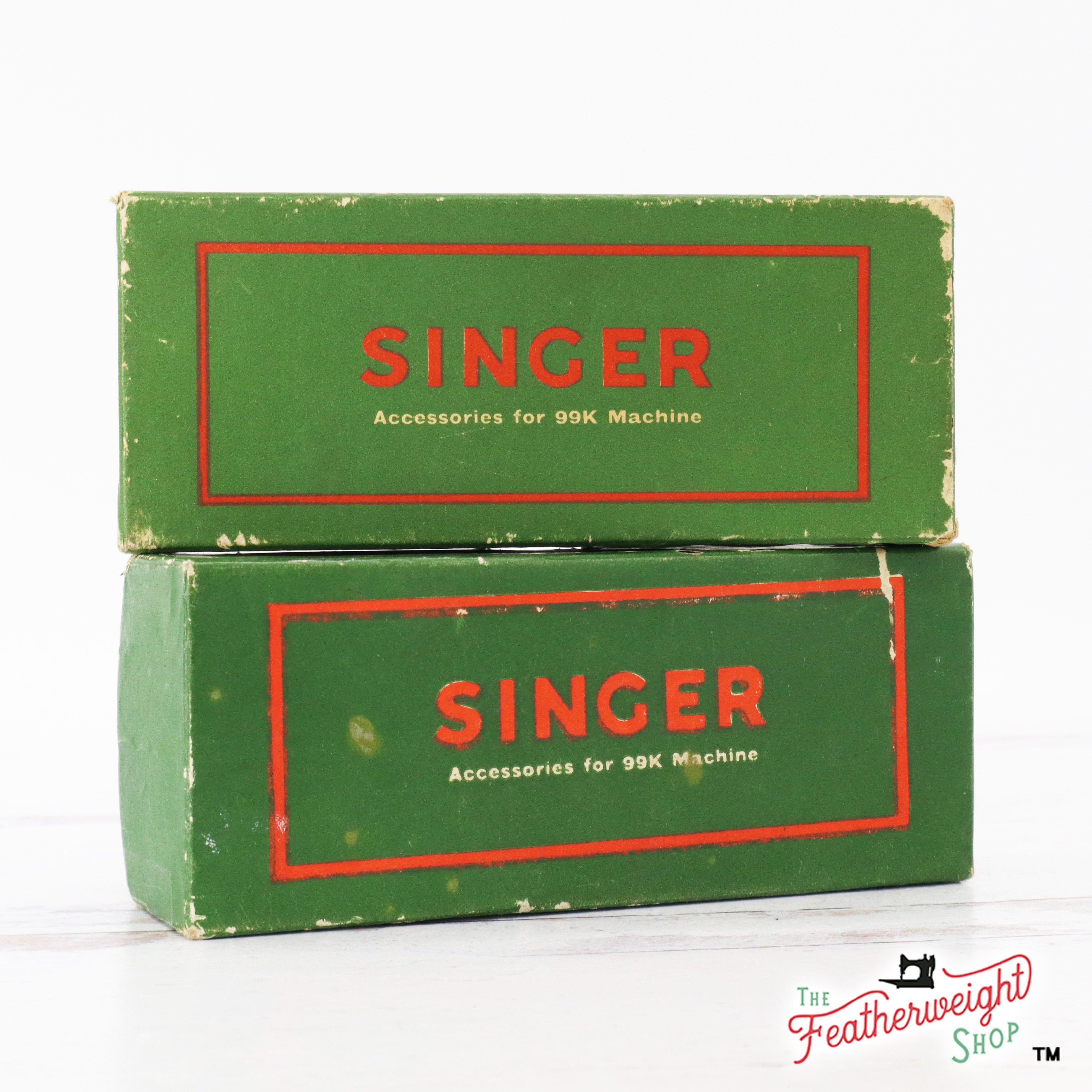 Singer Cardboard Attachments Box - Empty, (Vintage Original)