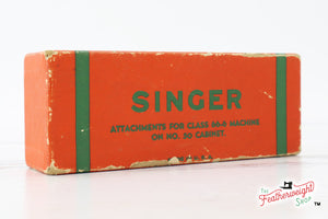 Singer Cardboard Attachments Box - Empty, (Vintage Original)