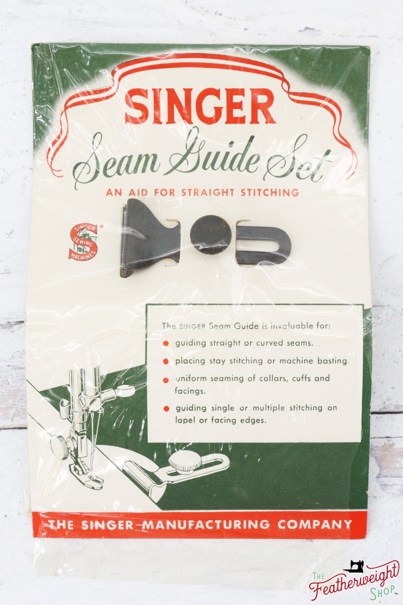 Seam Cloth Guide, Singer - ORIGINAL PACKAGE (Vintage Original)