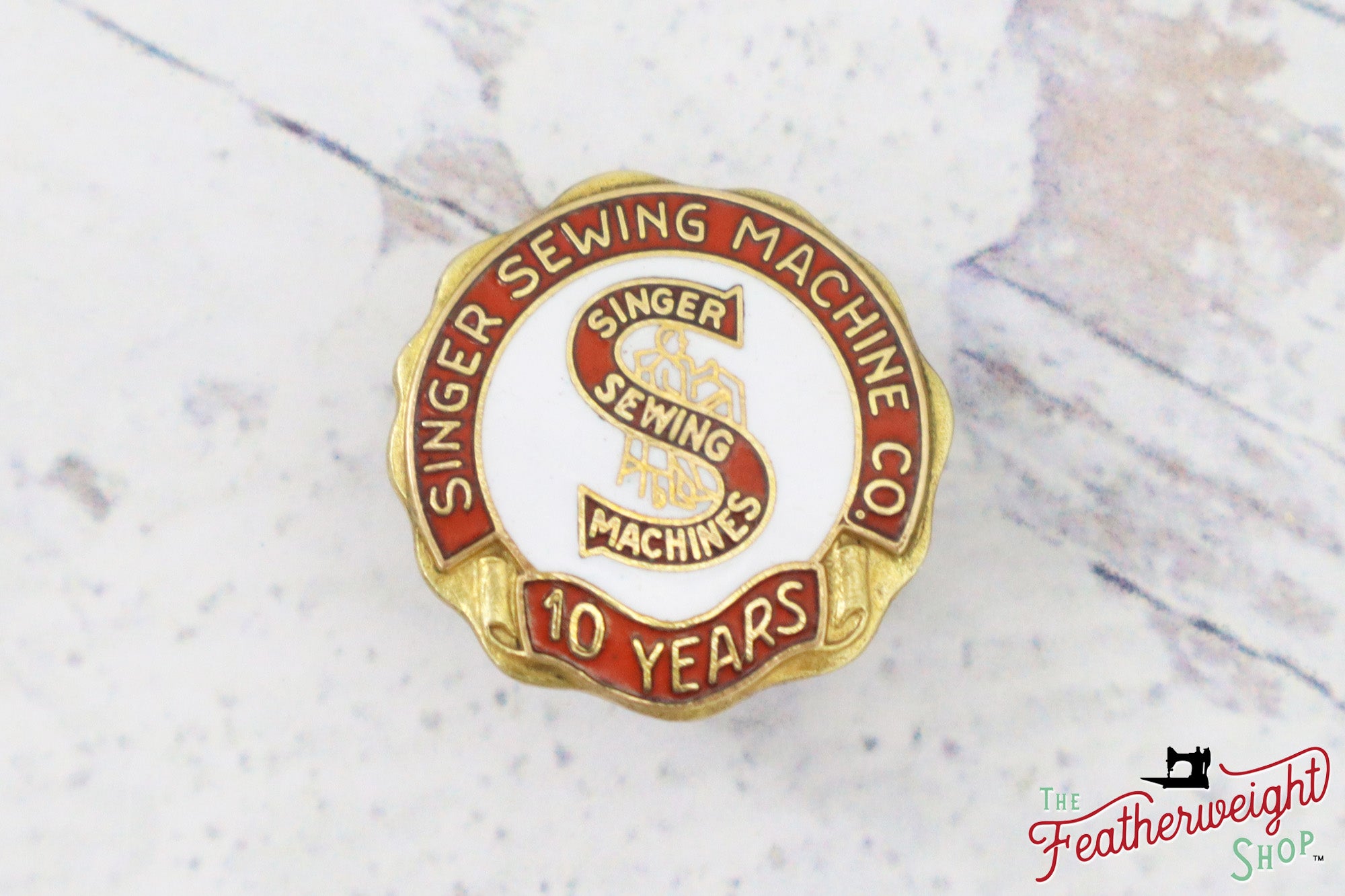 Employee Years of Service Pin - RARE Singer (Vintage Original)