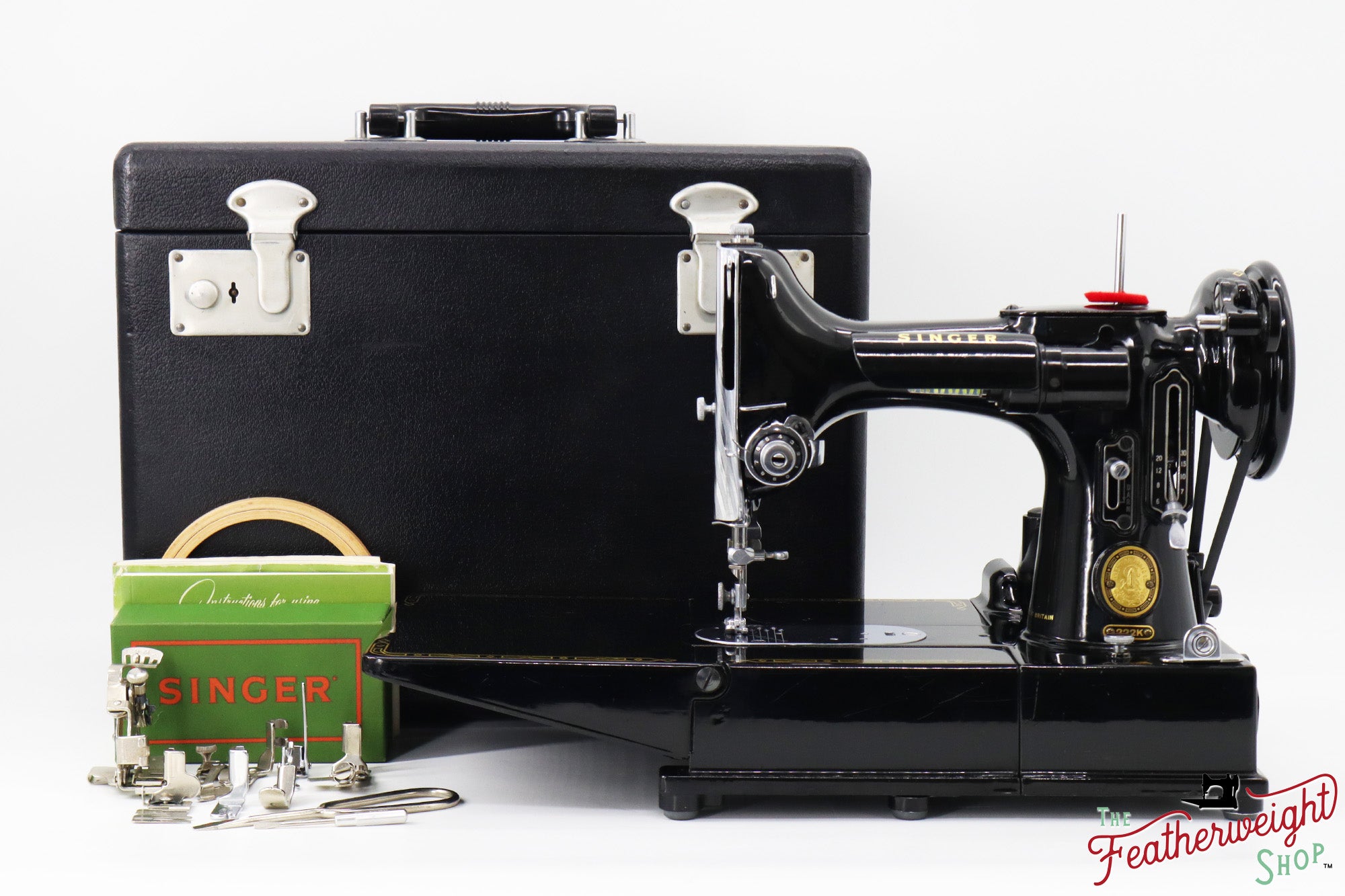 Singer Featherweight 222K Sewing Machine - EL686 - 1956