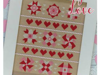 Load image into Gallery viewer, quilty love cross stitch pattern