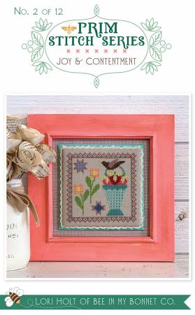 joy & contentment cross stitch pattern