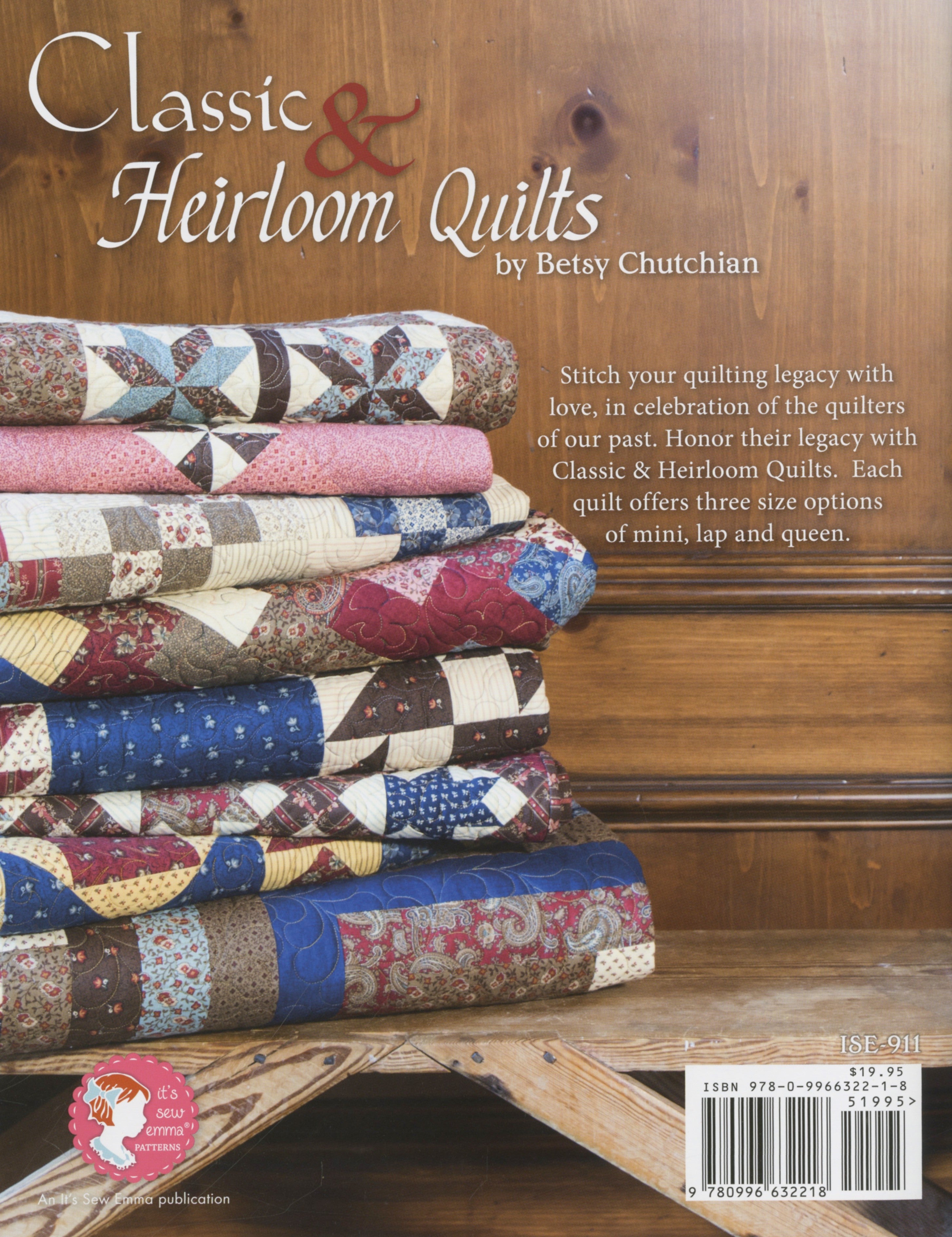 PATTERN BOOK, Classic & Heirloom Quilts