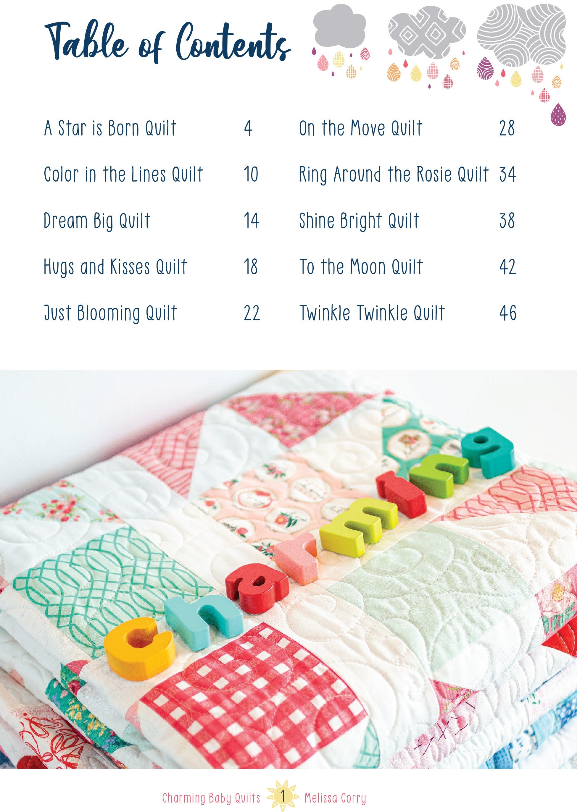 PATTERN BOOK , Charming Baby Quilts by Melissa Corry