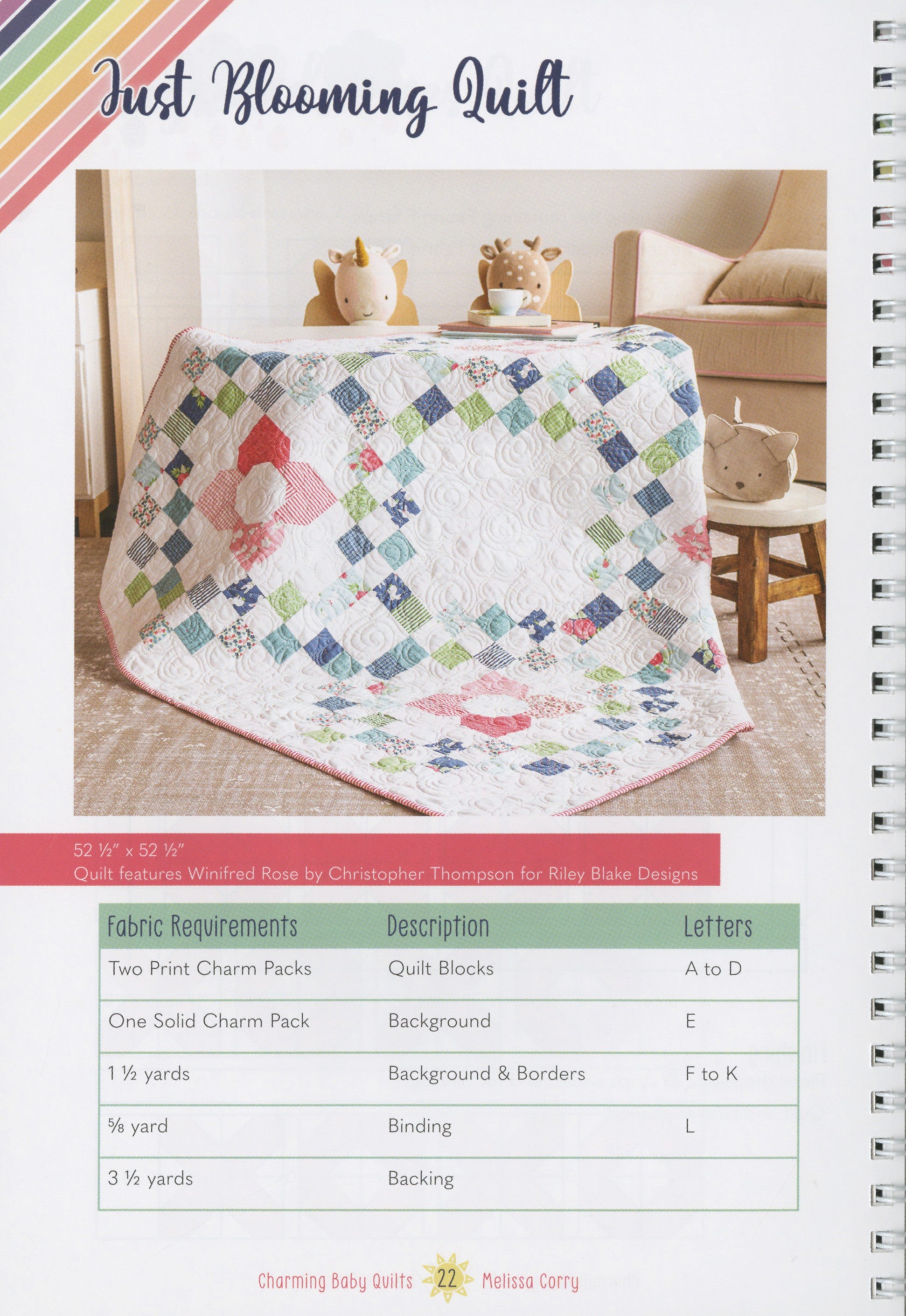 PATTERN BOOK , Charming Baby Quilts by Melissa Corry