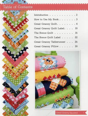 PATTERN BOOK, Great-Granny Squared Quilt by Lori Holt