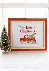 home for christmas cross stitch pattern